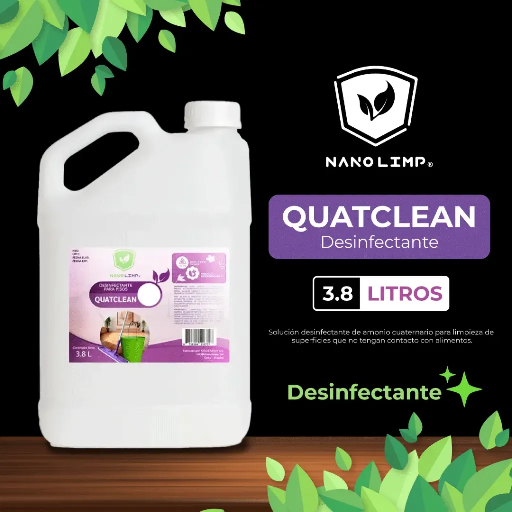 DESINFECTANTE-QUATCLEAN 3.8L (ManzanaVerde)