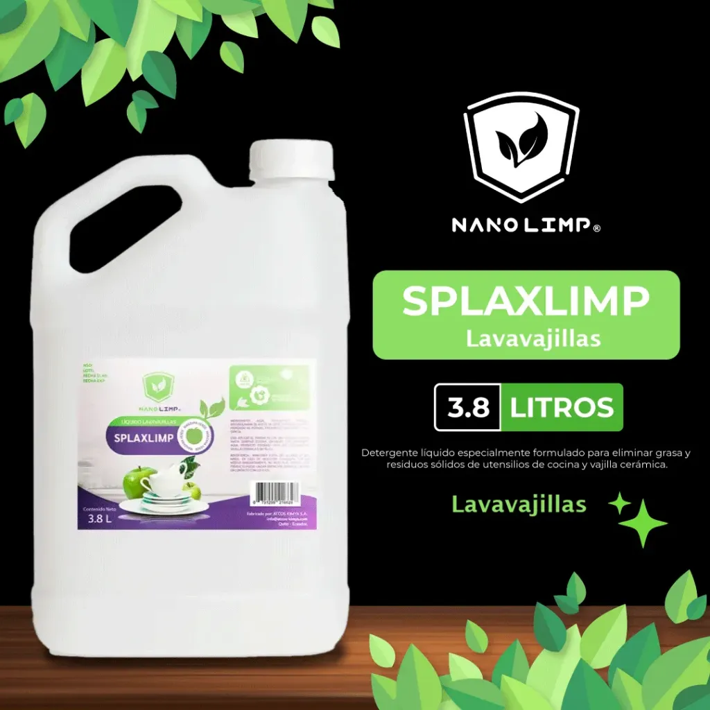 LAVAVAJILLAS LÍQUIDO -SPLAXLIMP 3.8L