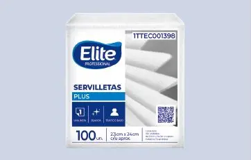 SERVILLETAS BLANCAS COCTELERAS ELITE 